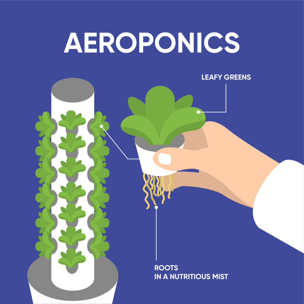 Aeroponic grow tower