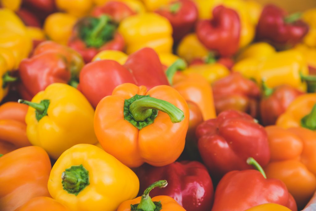 different color bell peppers