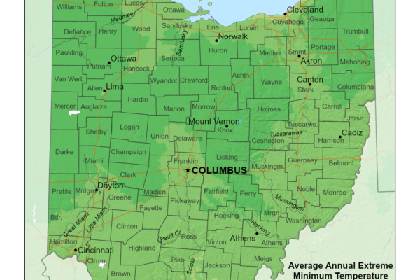 State of Ohio Planting zones